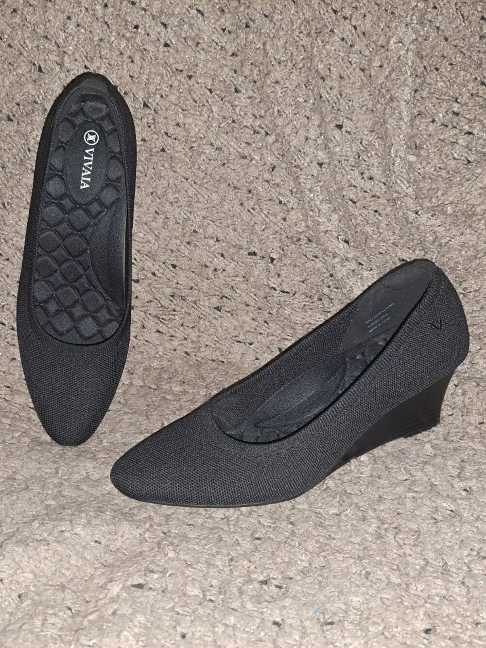 VIVAIA-Aria-Knit Pointed Toe Wedge-Size 41-Near Mint